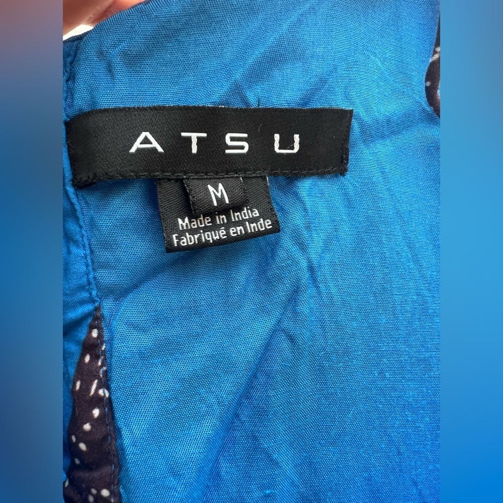 Anthropologie Atsu Flounced Paisley Midi Dress Size Medium - Picture 8 of 12